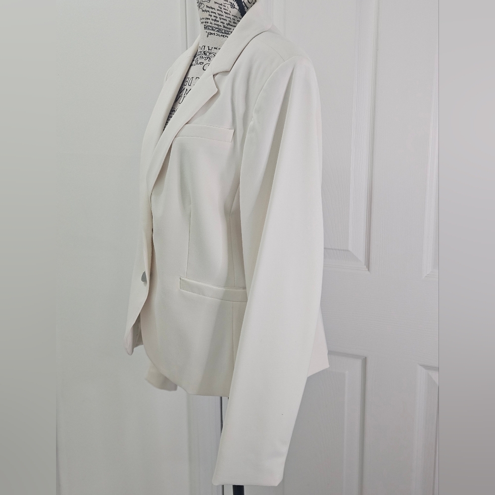 Calvin Klein Cream Women's Blazer - Picture 3 of 7